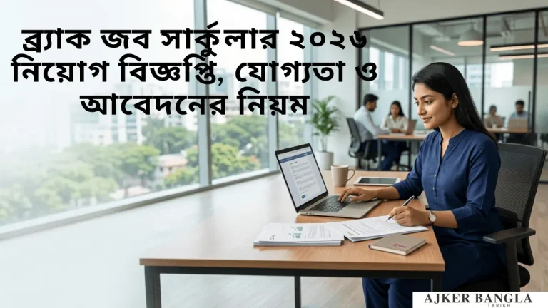 ব্র্যাক জব সার্কুলার 2026 নিয়োগ বিজ্ঞপ্তি, যোগ্যতা ও আবেদনের নিয়ম