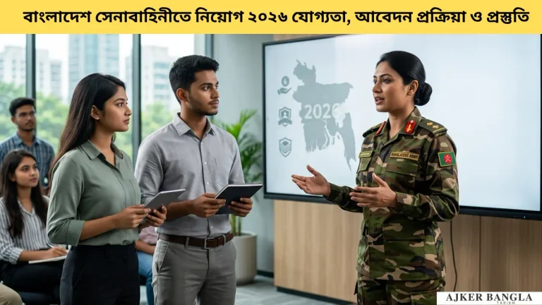 বাংলাদেশ সেনাবাহিনীতে নিয়োগ ২০২৬ যোগ্যতা, আবেদন প্রক্রিয়া ও প্রস্তুতি